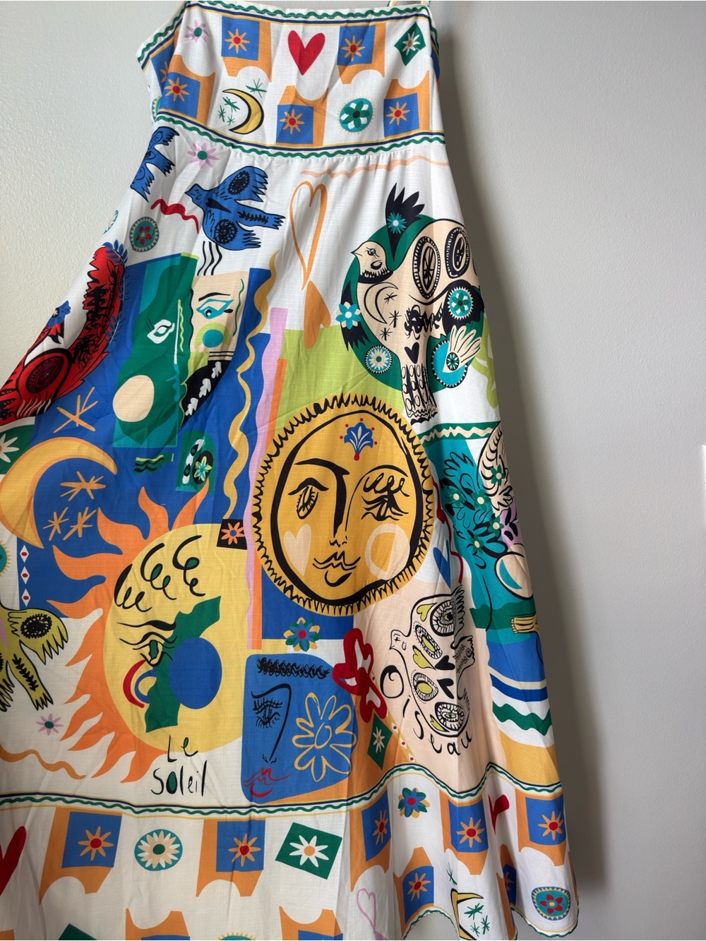 Patterned Maxi Dress with Pockets - Picture 6 of 6